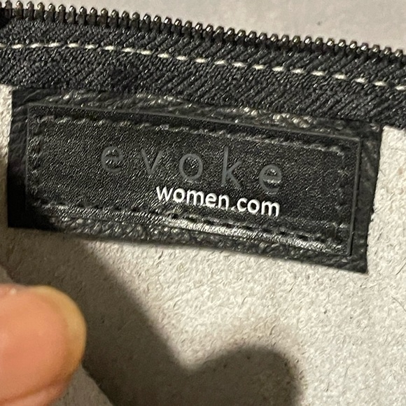 Mini Wallet Wristlet Gold Metallic Leather with Calf Hair by Evoke… - Picture 3 of 4